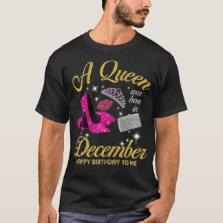 Frauen eine Königin geboren im Dezember Zitat Gebu T-Shirt