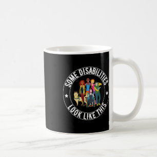 Frauen Einige Behinderungen sehen so aus, Behinder Kaffeetasse
