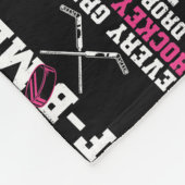 Frauen-Eishockey-Design für eine Hockey-Mama  Fleecedecke (Ecke)