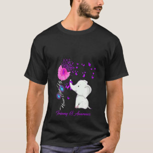 Frauen Elephant Trisomy 18 Bewusstsein Trisomy 18  T-Shirt