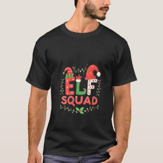 Frauen Elf Squad Schlafanzug Weihnachten Lustiger  T-Shirt