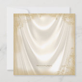 Frauen Elfenbeinküste und Gold Geburtstagsparty Sa Einladung (Rückseite)