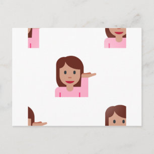 Frauen-Emoji Postkarte