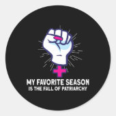 Frauen Empowerment Pro-choice Pro-Abortio Runder Aufkleber (Vorderseite)