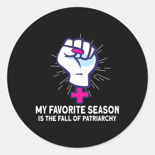 Frauen Empowerment Pro-choice Pro-Abortio Runder Aufkleber (Vorderseite)