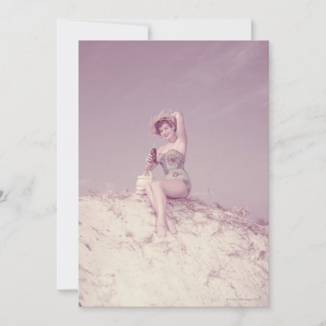 Frauen entspannen sich am Strand (Vorderseite)