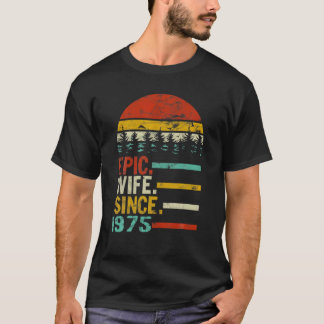 Frauen Epische Ehefrau seit 1975 T-Shirt