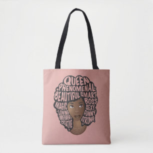 Frauen ermutigen, rosa tasche
