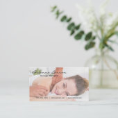 Frauen Erste Massage Visitenkarte (Stehend Vorderseite)