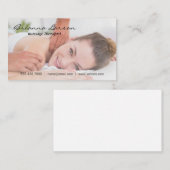 Frauen Erste Massage Visitenkarte (Vorne/Hinten)