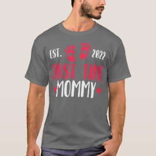 Frauen Erste Mommy 2022 Schwangerschaftsankündigun T-Shirt