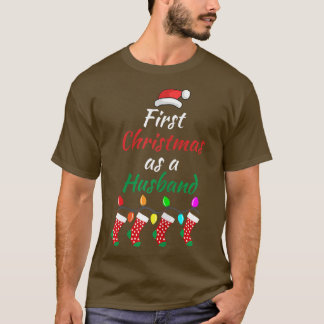 Frauen Erste Weihnachten als Ehemann New Groom Spo T-Shirt