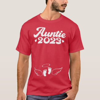 Frauen Erstgeburt 2023 Schwangerschaftsankündigung T-Shirt