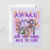 Frauen erwachen postkarte (Vorne/Hinten)