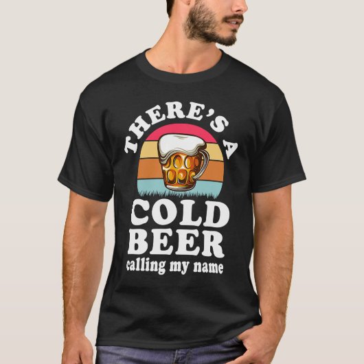 Frauen Es gibt ein kaltes Bier, das mein Land anru T-Shirt (Vorderseite)