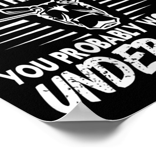 Frauen Es ist eine Taxidermie, die man nicht verst Poster (Ecke)