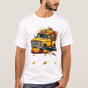 Frauen Es ist Herbst Y'all Pumpkin Truck Autumn Tr T-Shirt