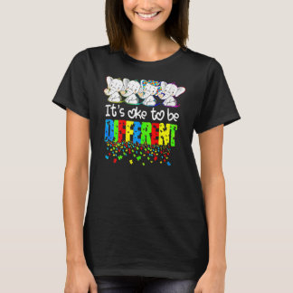 Frauen Es ist okay, anders zu sein Süßer Elefant A T-Shirt