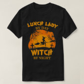 Frauen essen Lady by Day Hexe by Night Halloween T-Shirt (Design vorne)