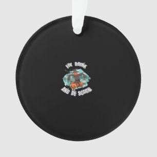 Frauen Essen Trinken Und Sei Gruselig Halloween Mo Ornament