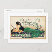 Frauen, exotisch, romantisch, Vintag Postkarte (Vorne/Hinten)