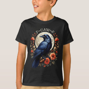 Frauen F-caw-f Krähe Lustiger Rabe Mond Erwachsene T-Shirt