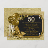 Frauen Fabulous 50 Geburtstagsparty Einladung (Vorne/Hinten)
