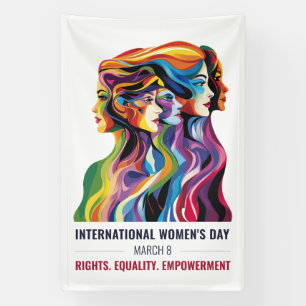 Frauen Faces Art   Internationaler Frauentag   IWD Banner