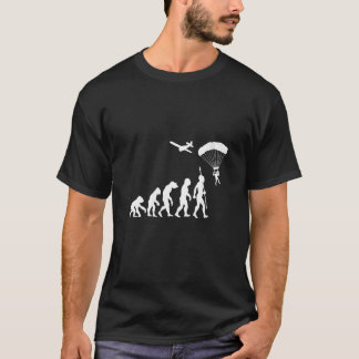 Frauen Fallschirm Fallschirmspringen Skydiving Spr T-Shirt