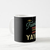 Frauen Favorite Yaya Grandma Gift Kaffeetasse (Vorderseite Links)