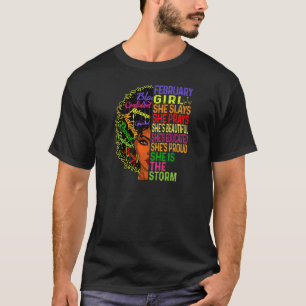 Frauen Februar Geburtstagsmädchen Februar Mädchen T-Shirt