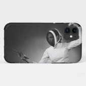 Frauen-Fechten Case-Mate iPhone Hülle (Rückseite (Horizontal))
