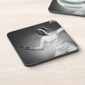 Frauen-Fechten Getränkeuntersetzer (Linke Seite)