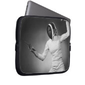 Frauen-Fechten Laptopschutzhülle (Vorne Rechts)