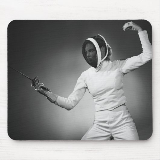 Frauen-Fechten Mousepad (Vorne)