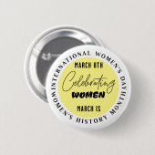 Frauen feiern | Frauentag Button (Vorne & Hinten)