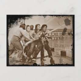 Frauen Feuerwehrleute Pearl Harbor 7. Dezember Postkarte