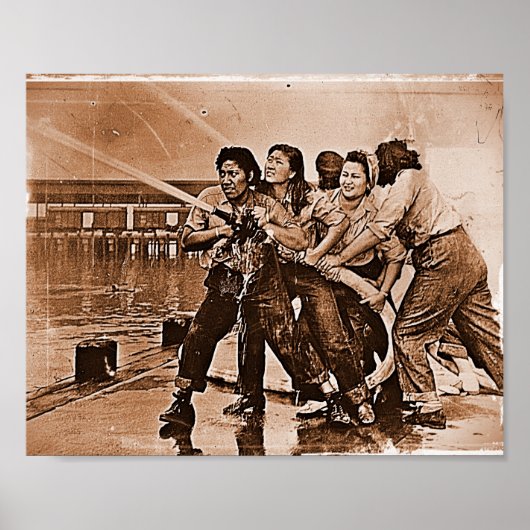 Frauen Feuerwehrmänner Pearl Harbor 7. Dezember Poster (Vorne)