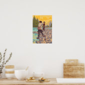 Frauen Fischen Colorado Poster (Küche)