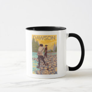 Frauen Fischen - Dawson, Alaska Tasse