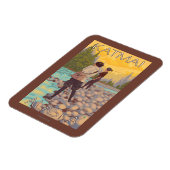 Frauen Fischen - Katmai, Alaska Magnet (Linke Seite)