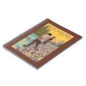 Frauen Fischen - Ketchikan, Alaska Notizblock (Linke Seite)