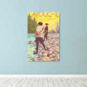 Frauen Fischen - Latouche, Alaska Leinwanddruck (Insitu (Holzboden))