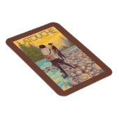 Frauen Fischen - Latouche, Alaska Magnet (Rechte Seite)