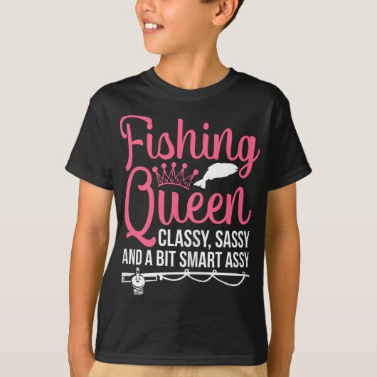 Frauen Fischen von Mädchen Bass Fischen T-Shirt (Vorderseite)