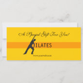 Frauen Fitness Pilates Geschenkgutscheine Geschenk (Rückseite)