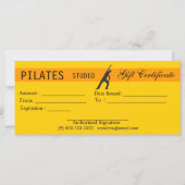 Frauen Fitness Pilates Geschenkgutscheine Geschenk (Vorderseite)