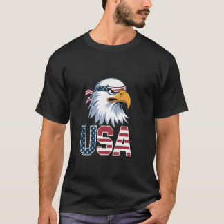 Frauen Flagge Kinder Männer Patriotischer Adler Am T-Shirt