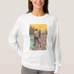 Frauen fliegen FishingColorado T-Shirt