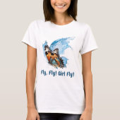Frauen-Fliegendesign T-Shirt (Vorderseite)